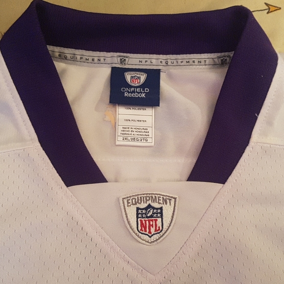 BNWT Authentic Reebok Brett Favre Jersey; 2XL - Picture 2 of 5